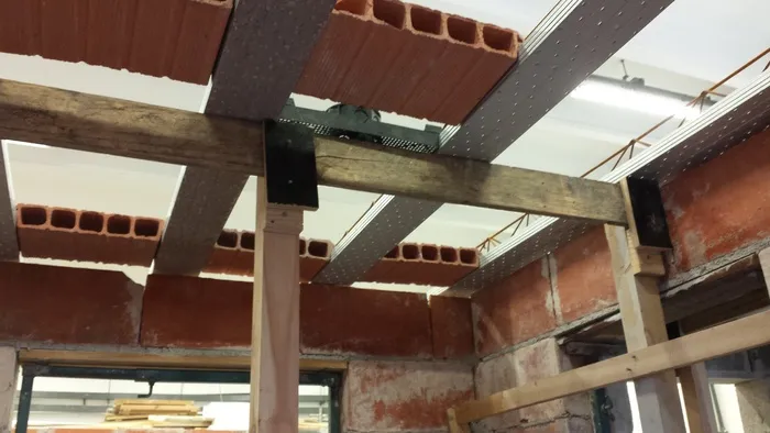 砖石、砌块、结构、低视角、建筑、建筑结构、无人、室内