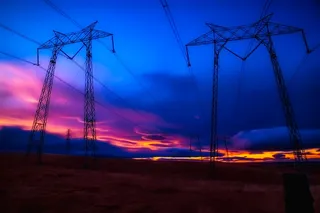 电力线、电力、天空、云、日落、日出、轮廓、景观