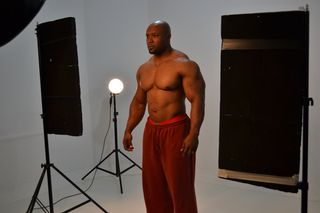 强壮，健美，身材，男性，工作室，拍照，男性，赤膊