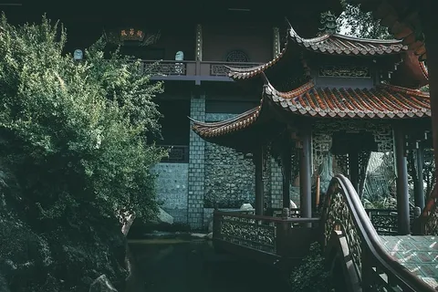 靠近植物的亚洲风格露台 靠近植物的亚洲风格露台