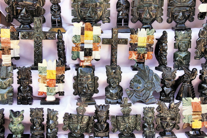 危地马拉，chichicastenango，市场，展示，小饰品，待售，安排，选择