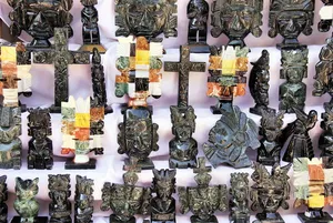危地马拉，chichicastenango，市场，展示，小饰品，待售，安排，选择