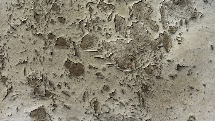 白色混凝土墙，纹理，风化，背景，设计，层，桌面，木材