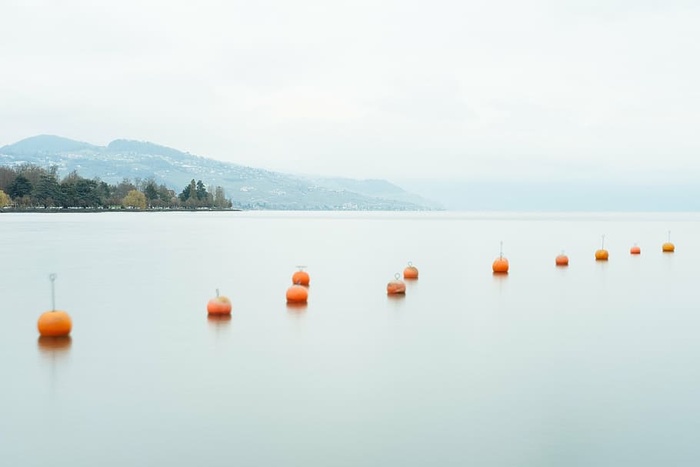 橙色，漂浮物，身体，水，自然，风景，海洋，海洋