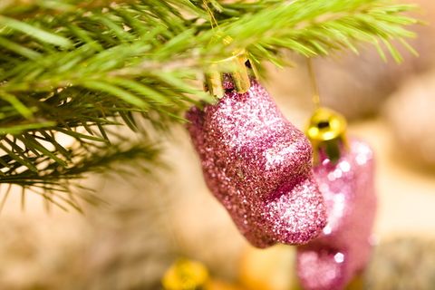 背景, 球, 摆设, 蓝色, 模糊, 光明, 庆祝活动, 圣诞节