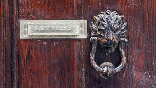 马耳他，莫斯塔，门，门环，木头，狮子，桃花心木，字母