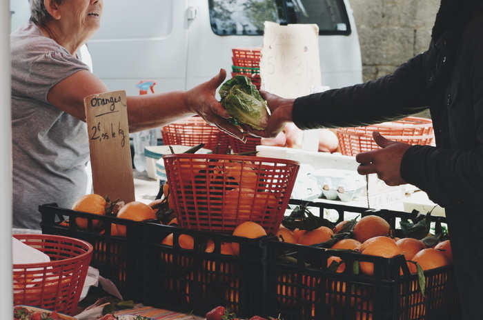 法国、蒙彼利埃、莱阿尔索、蔬菜、生产者、销售者、商业、展示