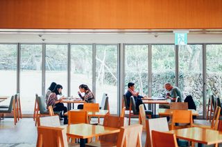 生活方式, 地方, 室内, 桌子, 坐, 成人, 业务, 一群人