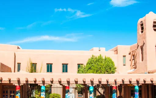 美国, 圣达菲, 新墨西哥州, 架构, 粘土, 天空, 建设, 建筑外观