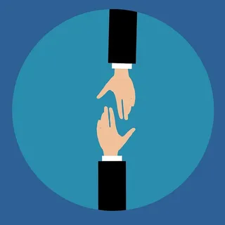 握手示意图——两人合意