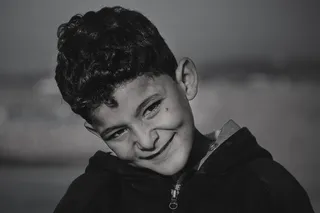 摩洛哥，阿西拉，孩子，微笑，可爱，眼神，天真，眼神