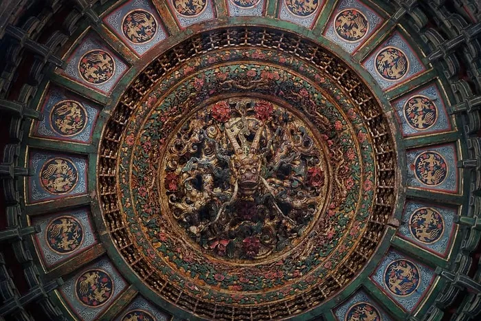 中国风格，北京，龙，建筑，古代，中国风，建筑，艺术和工艺