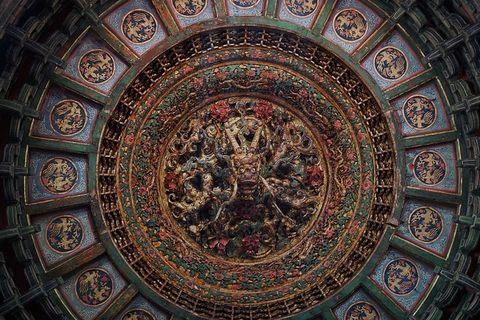 中国风格，北京，龙，建筑，古代，中国风，建筑，艺术和工艺