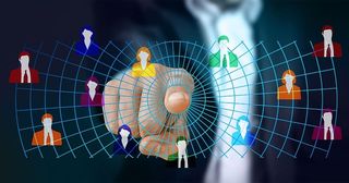 网络，网络，技术，开发者，触摸，手指，人工智能，思考