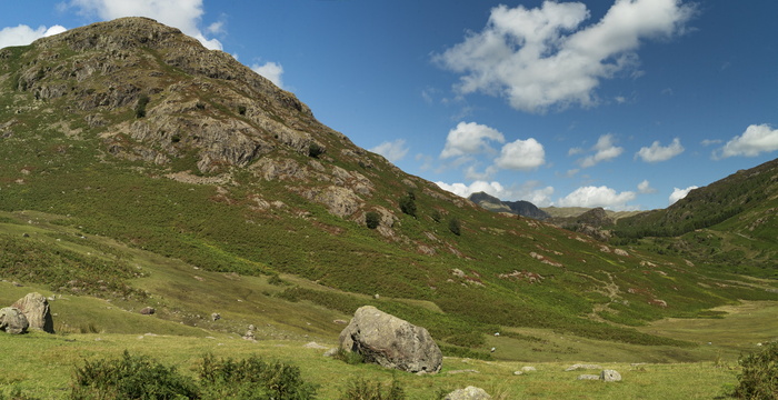 湖区，山脉，坎布里亚，英格兰，风景，全景，景观，山脉