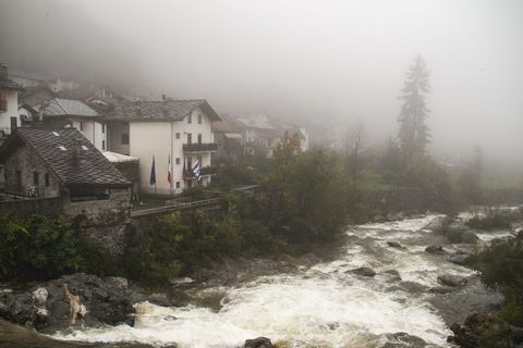 自然、天气、户外、河流、洪水、雾、野生、房屋