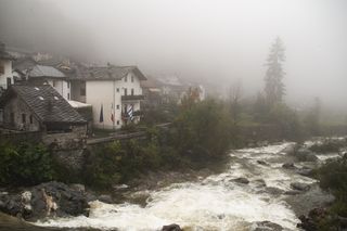 自然、天气、户外、河流、洪水、雾、野生、房屋