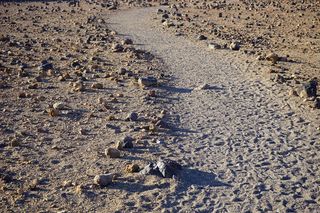 远离，路径，痕迹，迁徙路径，小径，特内里费，泰德国家公园，石头沙漠