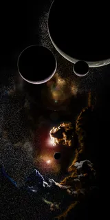 银河系绘画，太空，行星，宇宙，恒星，所有，宇宙，天体