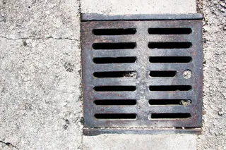 背景、金属、格栅、路加、铁锈、污水、垃圾、旧