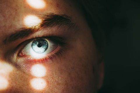 人物左眼特写照片