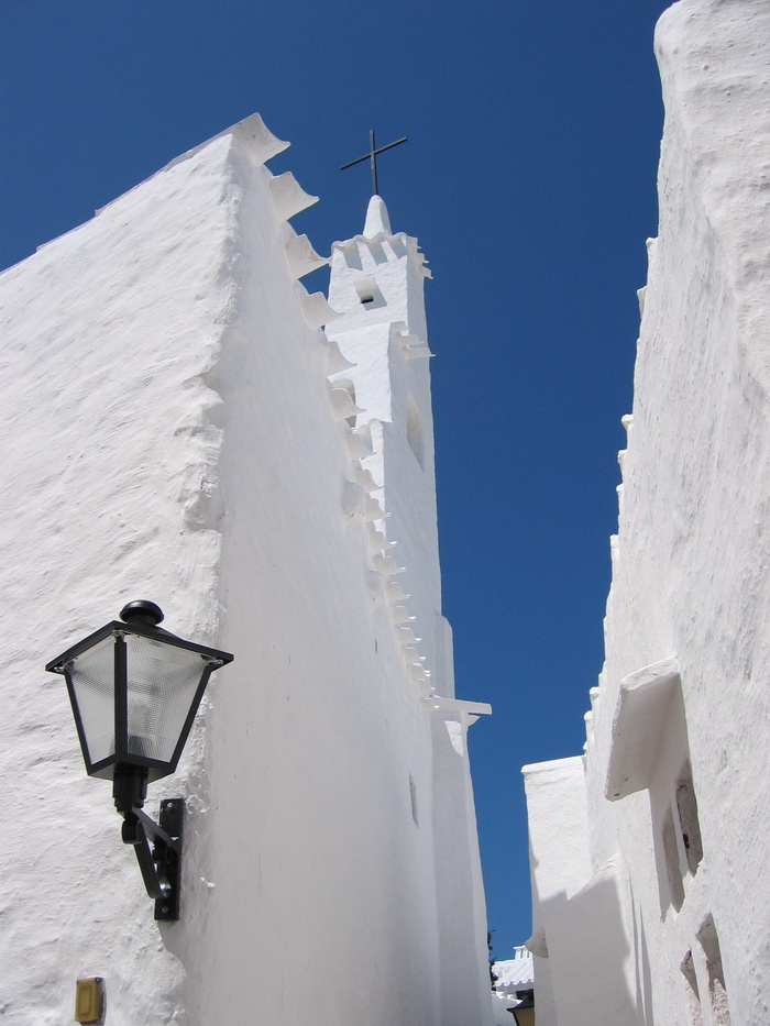 石灰、白色、对比、明亮、充实、建筑、灯笼、南欧