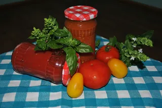 番茄、食物、酱汁、健康、美味、蔬菜、罗勒、红色