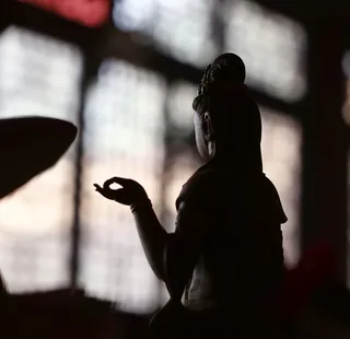 选择性，聚焦摄影，东方，神像，文殊，寺院，佛教，禅宗