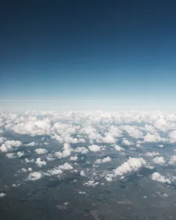 天空, 云, 自然之美, 风景-自然, 鸟瞰图, 云-天空, 蓝色, 复制空间