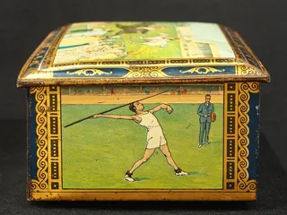 饼干, 框, 锡, 包, 老, 复古, 历史, 容器