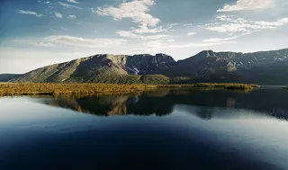 平静，身体，水，自然，风景，山，云，天空