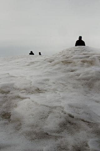 人，人，自然，户外，斜坡，冰，雪，地毯