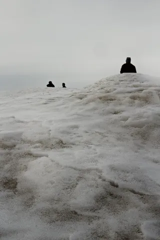 人，人，自然，户外，斜坡，冰，雪，地毯