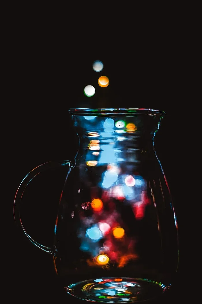 魔术，bokeh，水壶，bokeh灯，灯，灯光游戏，玻璃材料，容器