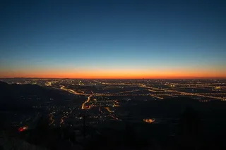 城市，黎明，黄昏，灯光，天空，日出，日落，城市景观