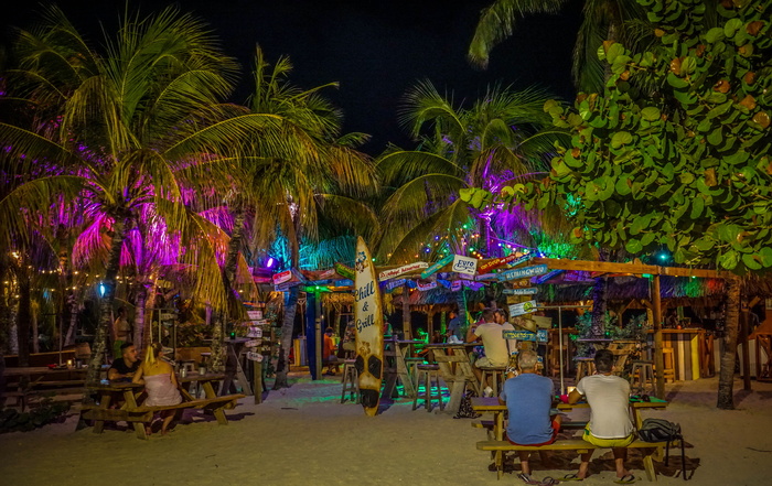 夜晚，curacao，willemstad，蓝色，酒吧，鸡尾酒，饮料，活力