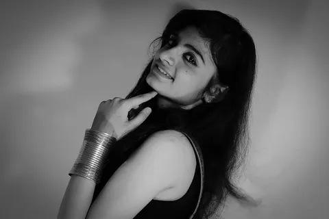 时尚、模特、女孩、暗房、佳能、肖像、年轻人、一人