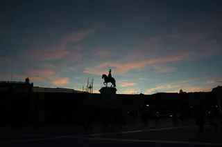 葡萄牙, 葡京, Arco da rua augusta, 天空, 日落, 云-天空, 建筑, 剪影