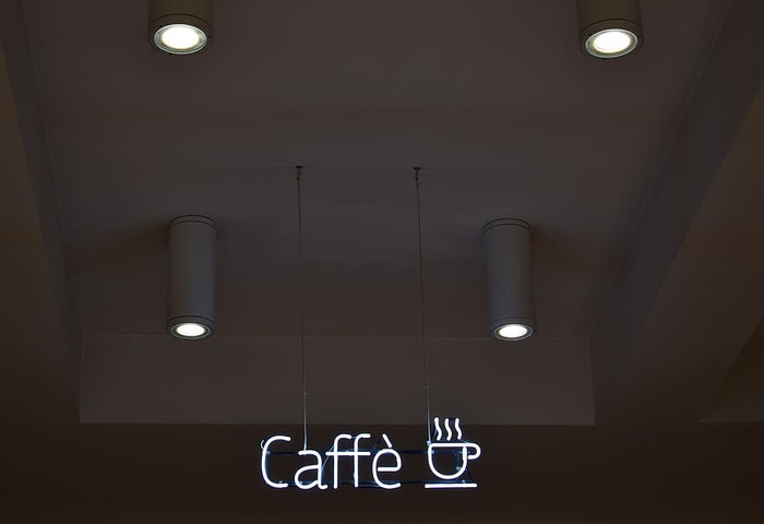 咖啡馆，商店，咖啡馆，商店，咖啡馆，标牌，灯，灯