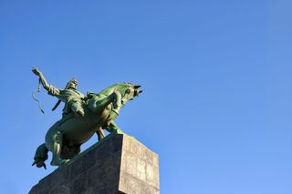 建筑、艺术、巴什基尔、大、最大、黑色、深色、马术