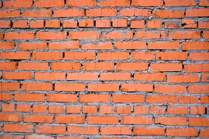 砖、墙、背景、红色、旧、白色、棕色、石头