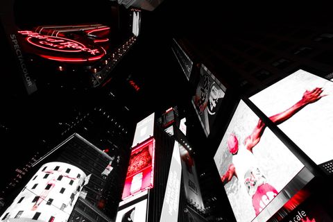 纽约，时代广场，美国，纽约市，夜晚，夜景，黑暗，光明