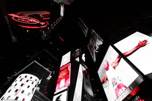 纽约，时代广场，美国，纽约市，夜晚，夜景，黑暗，光明