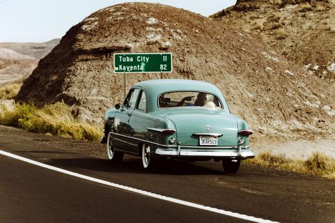 道路、景观、沙滩、休闲、美国、美国汽车、亚利桑那州、沥青