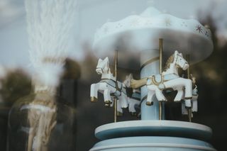 艺术、复古、模糊、反射、旋转木马、经典、特写、聚焦