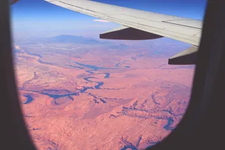亚利桑那州，美国，河流，窗户，飞行，景观，沙漠，飞机