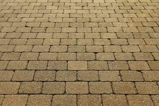 棕色混凝土砖，补丁，地板，铺路石，混凝土块，复合石，铺砌，板