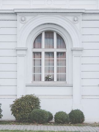 德国，杜伦，复古，正面，窗户，白色，浅色，建筑