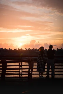 日出，*，花莲，防波堤，风景，感觉很好，日落，天空