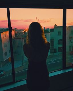 背对面, 背对面, 返回, 未来, 未来在等待, 云, 早上, 薄雾